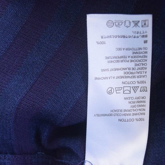 Tommy Bahama Blue Stripe Cotton Gauze Button Down Shirt Roll Tab Sleeve - Picture 8 of 8